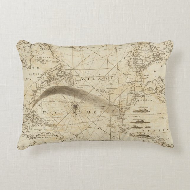 The Atlantic Ocean Accent Pillow (Front)