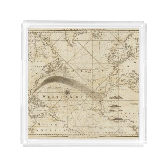 The Atlantic Ocean Acrylic Tray (Front)