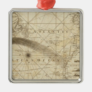 The Atlantic Ocean Metal Ornament