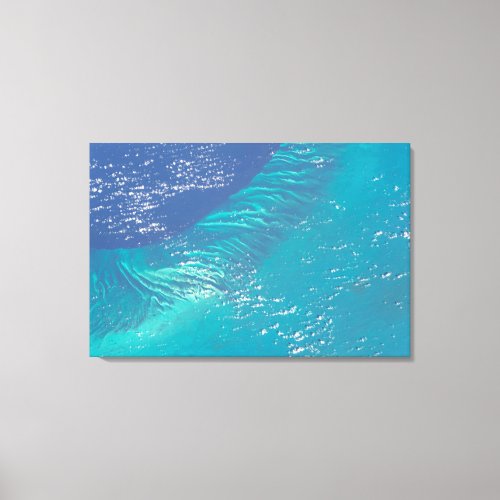 The Atlantic Ocean Off The Coast Of The Bahamas Canvas Print