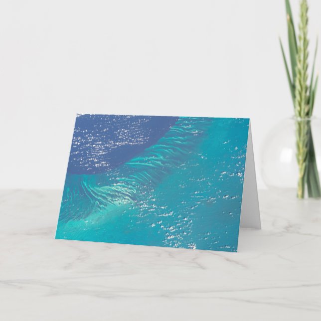 The Atlantic Ocean Off The Coast Of The Bahamas Card (Front)