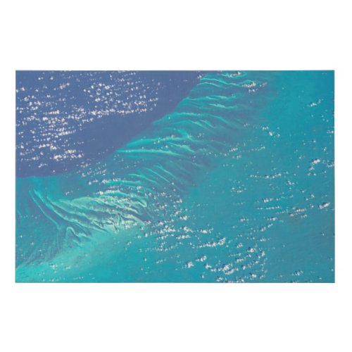 The Atlantic Ocean Off The Coast Of The Bahamas Faux Canvas Print