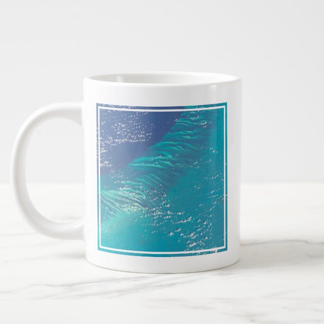 The Atlantic Ocean Off The Coast Of The Bahamas Giant Coffee Mug (Left)