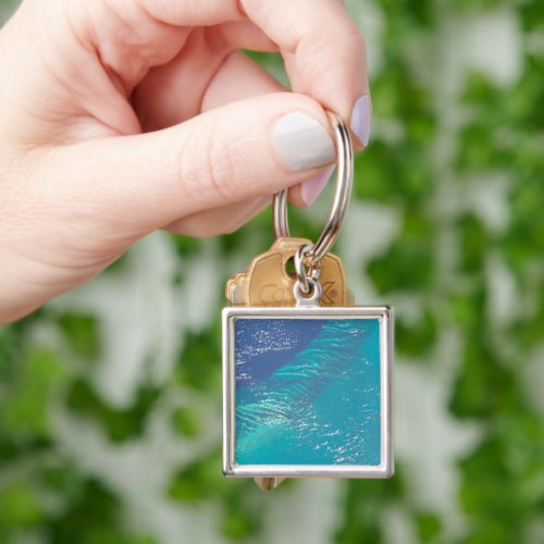 The Atlantic Ocean Off The Coast Of The Bahamas Keychain