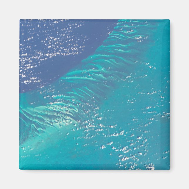 The Atlantic Ocean Off The Coast Of The Bahamas Magnet (Front)