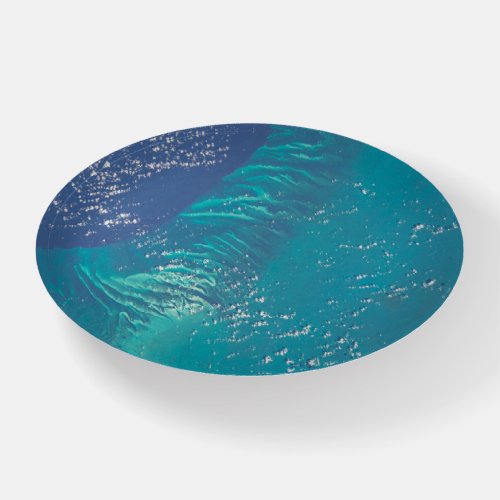 The Atlantic Ocean Off The Coast Of The Bahamas Paperweight