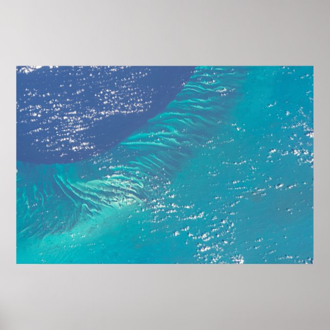 The Atlantic Ocean Off The Coast Of The Bahamas Poster (Front)