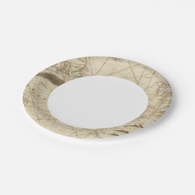 The Atlantic Ocean Paper Plates (Angled)