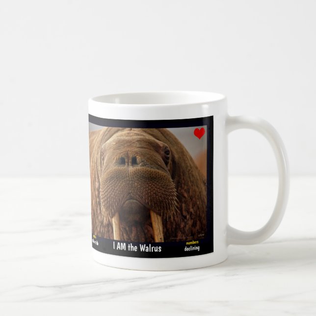 The Atlantic Walrus is endangered Coffee Mug (Right)