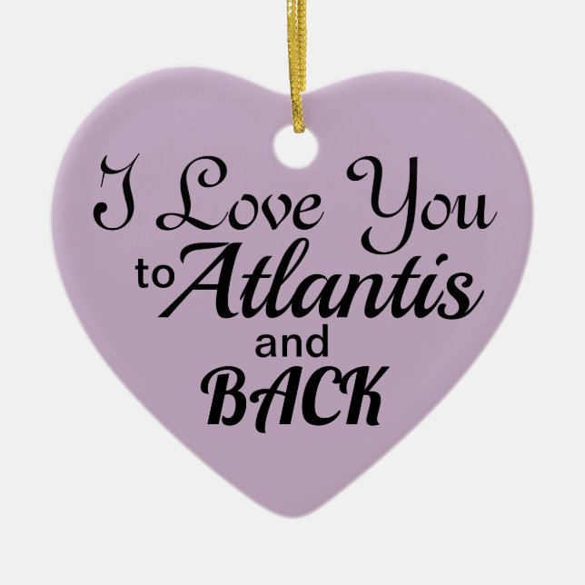 The Atlantis Grail Holiday 2018 Heart Ornament (Front)