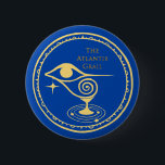 The Atlantis Grail Logo Button - Blue Quadrant<br><div class="desc">The Atlantis Grail Logo Button - Has the TAG Logo in Blue. Perfect for the Blue Quadrant! Show your affiliation! Based on the exciting science fiction series of books by Vera Nazarian.</div>