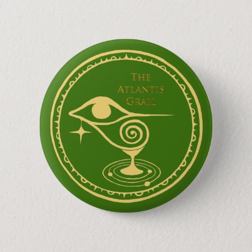 The Atlantis Grail Logo Button _ Green Quadrant