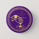 The Atlantis Grail Logo Button - Purple