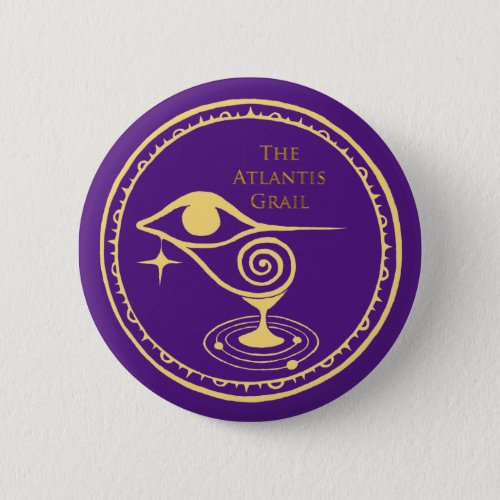 The Atlantis Grail Logo Button _ Purple