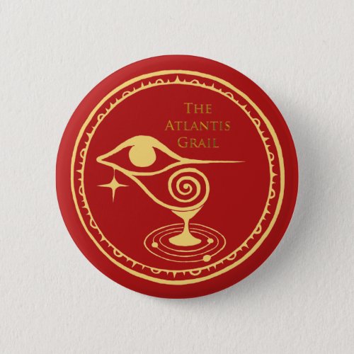 The Atlantis Grail Logo Button _ Red Quadrant