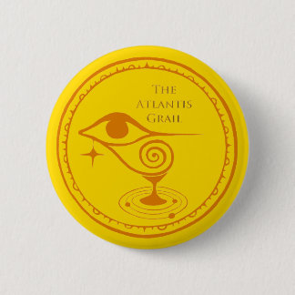 The Atlantis Grail Logo Button - Yellow Quadrant