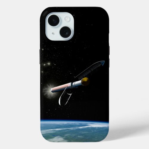 The Atlas V541 Launch Vehicle In Orbit iPhone 15 Case