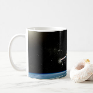 The Atlas V541 Launch Vehicle In Orbit. Coffee Mug