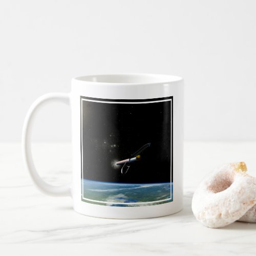 The Atlas V541 Launch Vehicle In Orbit Coffee Mug