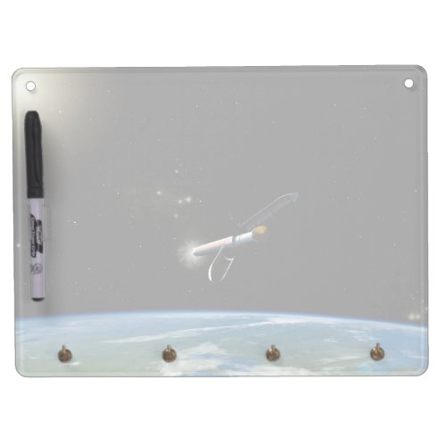 The Atlas V541 Launch Vehicle In Orbit Dry Erase Board With Keychain Holder