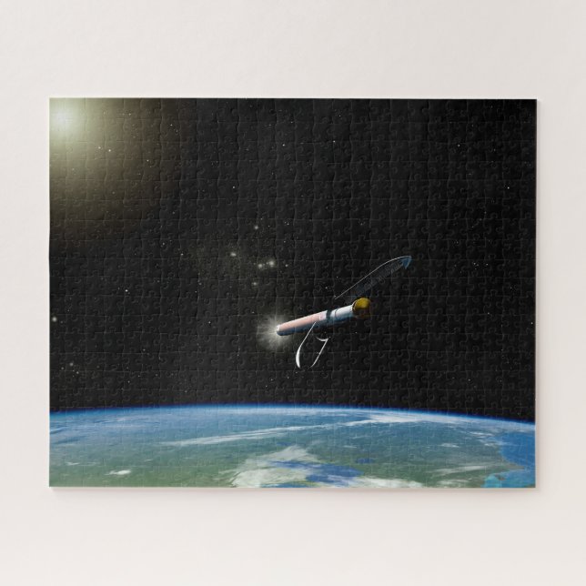 The Atlas V541 Launch Vehicle In Orbit. Jigsaw Puzzle (Horizontal)