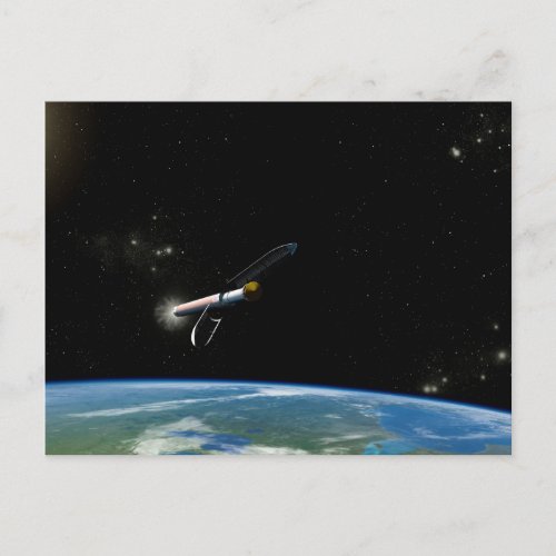 The Atlas V541 Launch Vehicle In Orbit Postcard