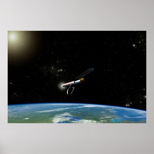 The Atlas V541 Launch Vehicle In Orbit Poster