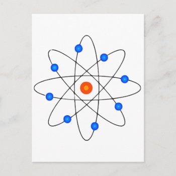 The Atom Postcard by ARTBRASIL at Zazzle