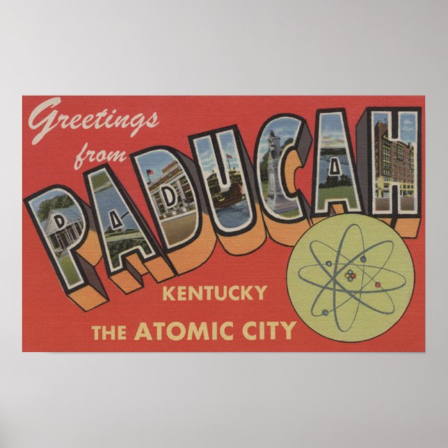 The Atomic City - Large Letter Scenes Poster (Front)