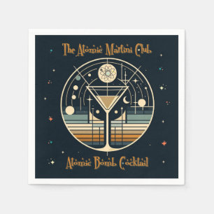 The Atomic Martini Club Atomic Bomb Cocktail Napkins