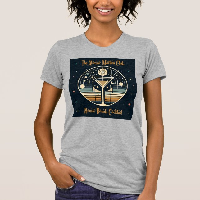 The Atomic Martini Club Atomic Bomb Cocktail T-Shirt (Front)