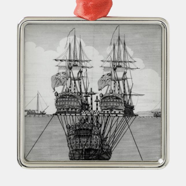 The Attempt made to Salvage the HMS Royal Metal Ornament (Front)