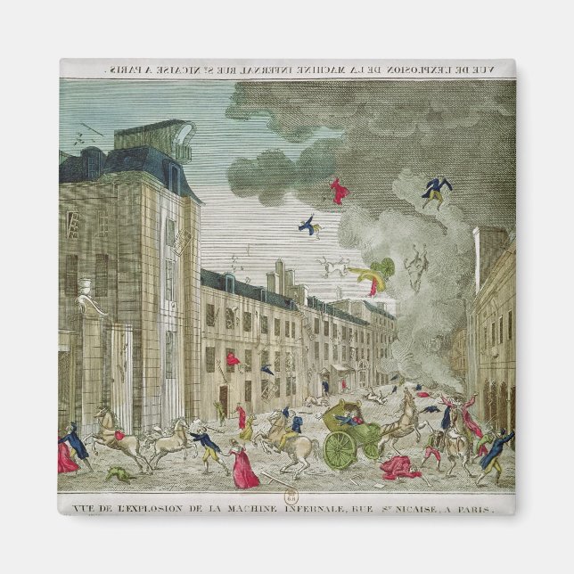 The Attempted Assassination of Napoleon Bonaparte Magnet (Front)