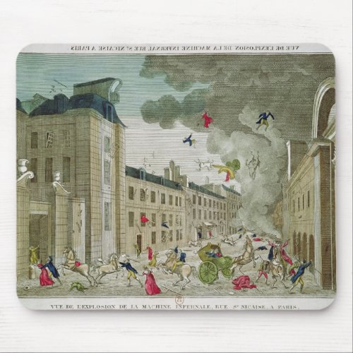 The Attempted Assassination of Napoleon Bonaparte Mouse Pad