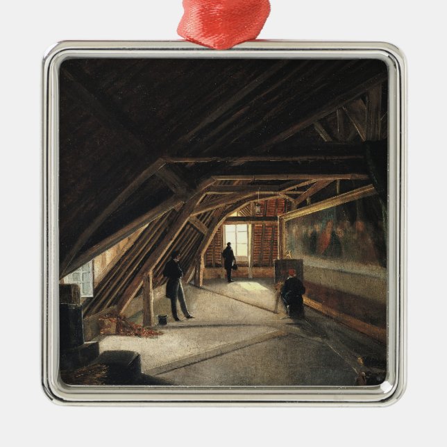 The Attic of a Museum Metal Ornament (Front)