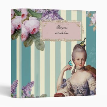 Thé Au Petit Trianon 3 Ring Binder by WickedlyLovely at Zazzle