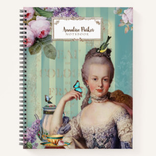 Thé au Petit Trianon French Personalized Notebook