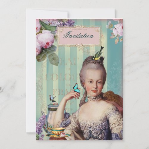 Thé au Petit Trianon Personalized Invitations