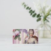 Thé au Petit Trianon – rose Business Card (Standing Front)
