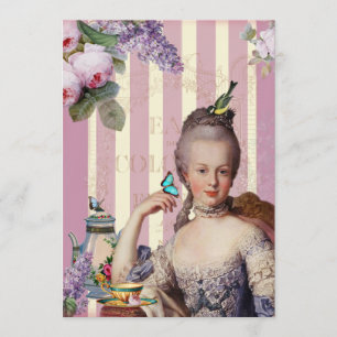 Thé au Petit Trianon – rose Invitation