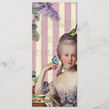 Thé Au Petit Trianon – Rose Menu by WickedlyLovely at Zazzle