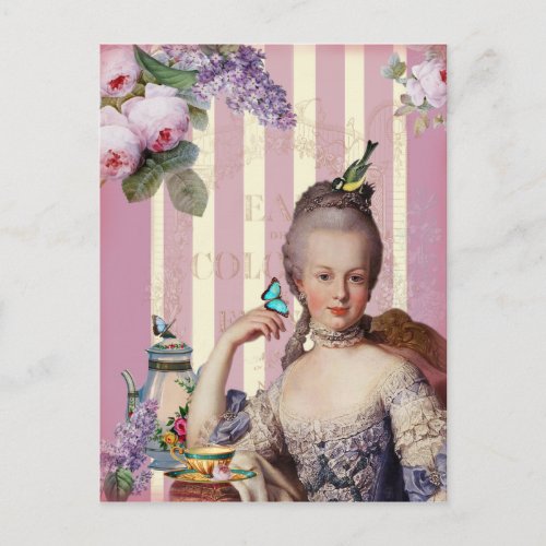 Th au Petit Trianon  rose Postcard