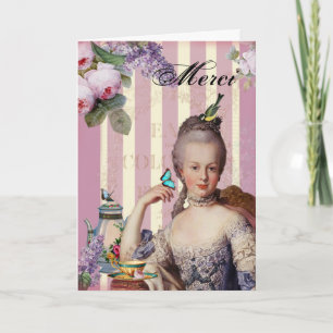 Thé au Petit Trianon – rose  - thank you Card