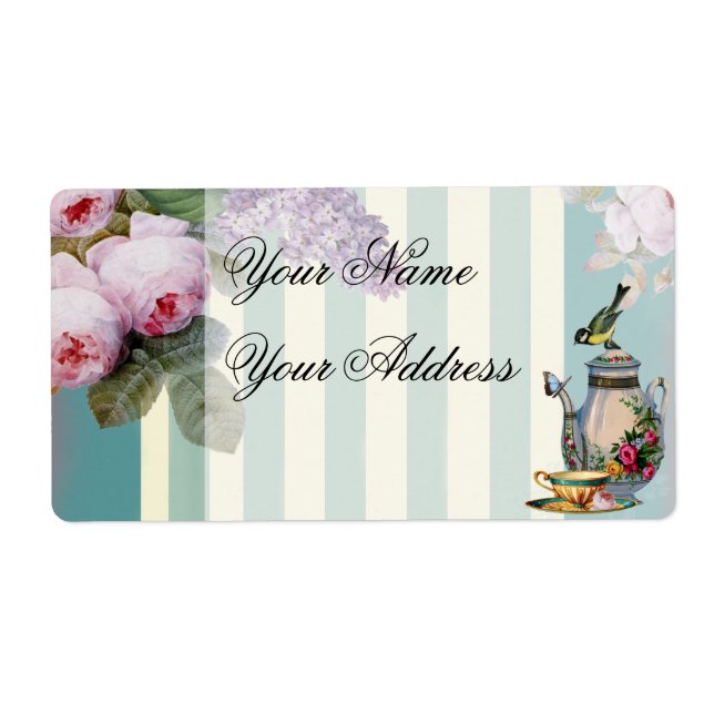 Thé au Petit Trianon with teapot and cup Label (Front)