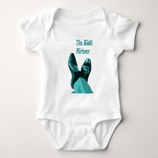 "The Audit Partner" Baby Bodysuit (Front)