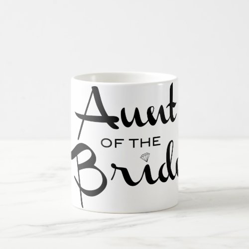 The Aunt of the Bride Retro Script Coffee Mug