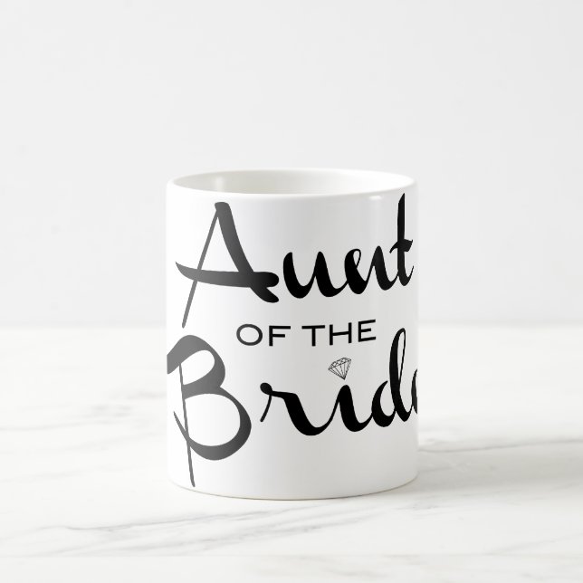 The Aunt of the Bride Retro Script Coffee Mug (Center)