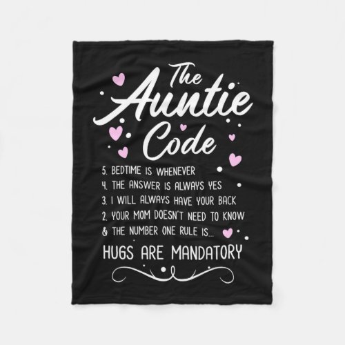 The Auntie Code Fleece Blanket