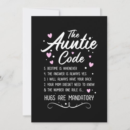 The Auntie Code Invitation