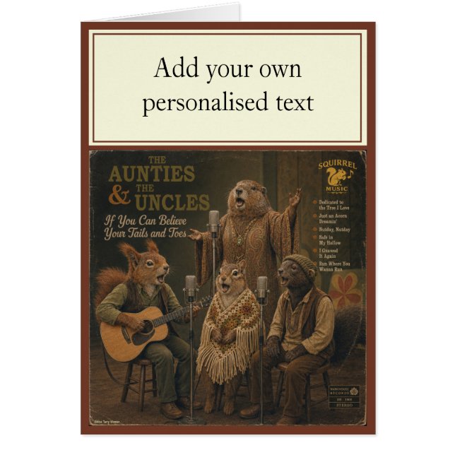 The Aunties & the Uncles: a Parody Cards (Front)